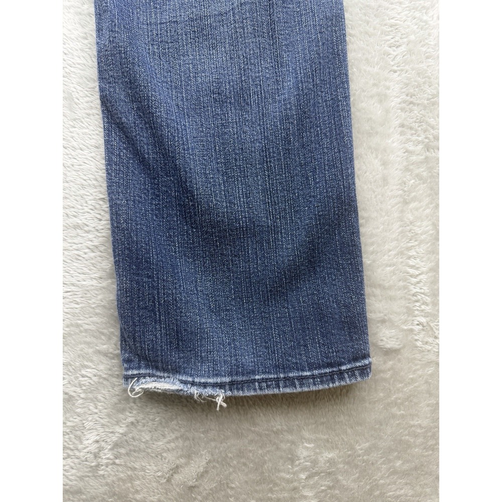 Levis 525 Perfect Waist Straight 31 X 32 Women's Jeans 12M Blue Cotton Stretch - Picture 12 of 14